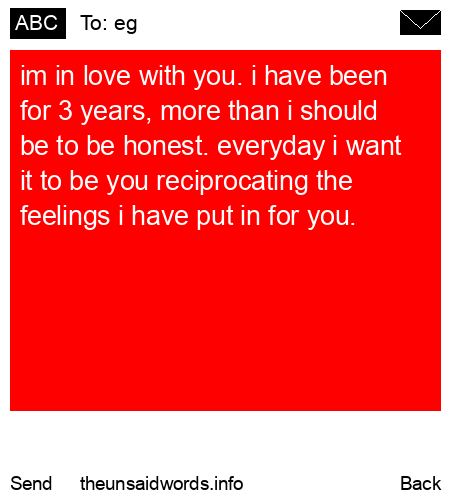 unsent message to eg