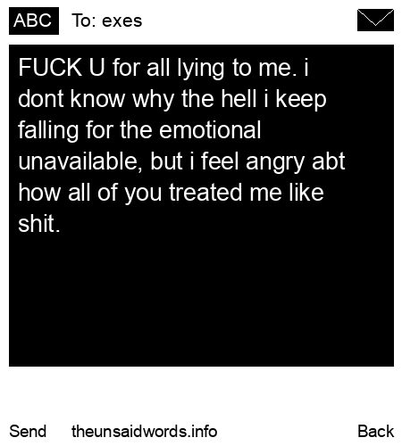 unsent message to exes