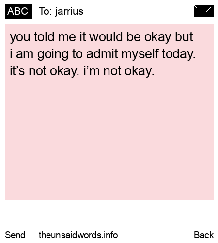 unsent message to jarrius