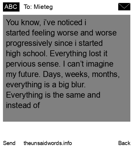 unsent message to Mieteg