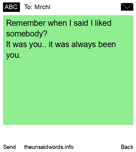 unsent message to Mrchl