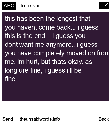 unsent message to mshr