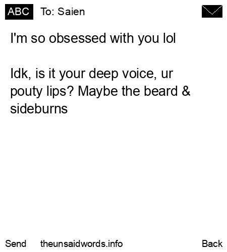 unsent message to Saien 