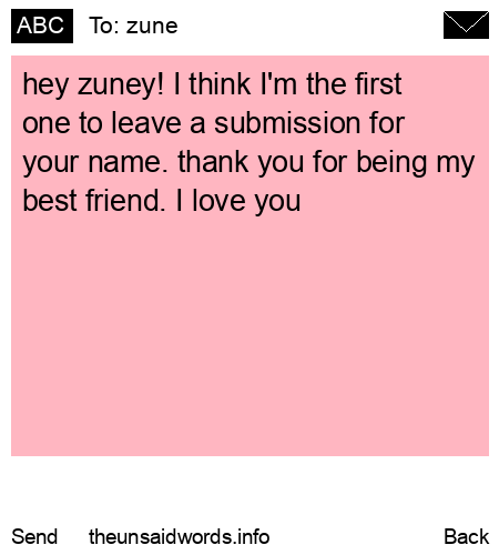 unsent message to zune