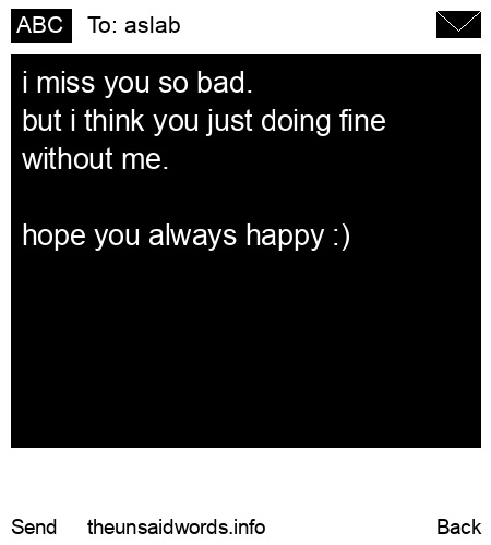 unsent message to aslab 
