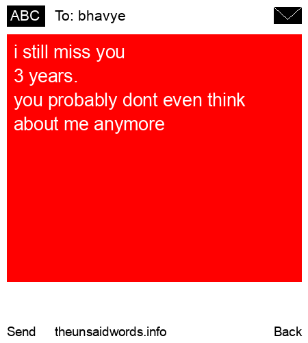 unsent message to bhavye
