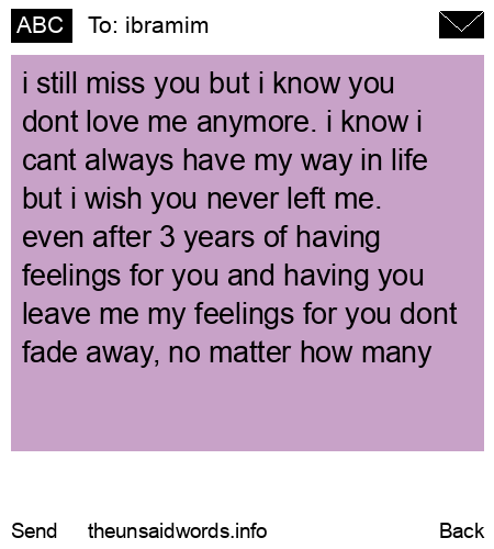 unsent message to ibramim
