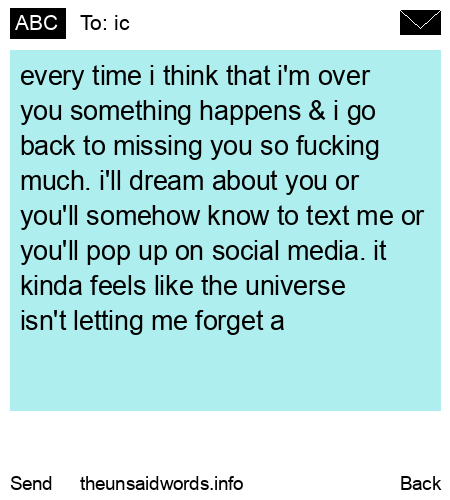 unsent message to ic