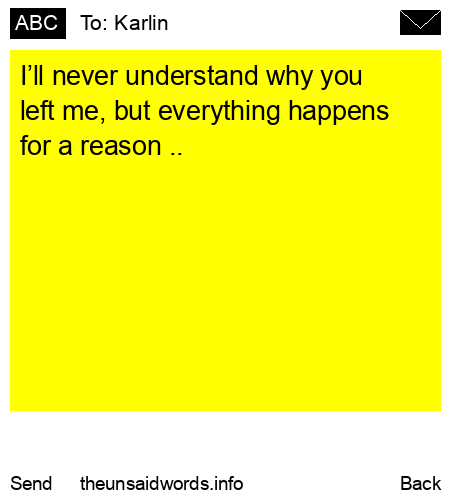 unsent message to Karlin 