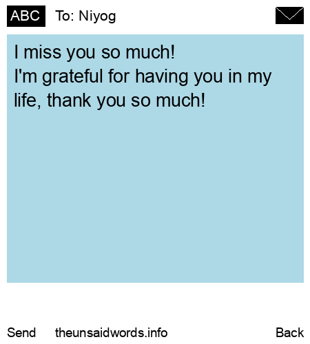 unsent message to Niyog