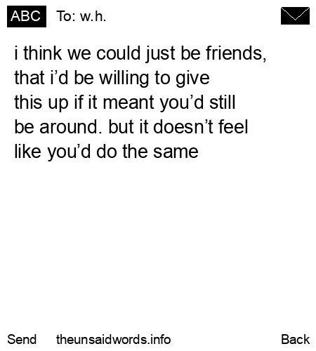 unsent message to w.h.