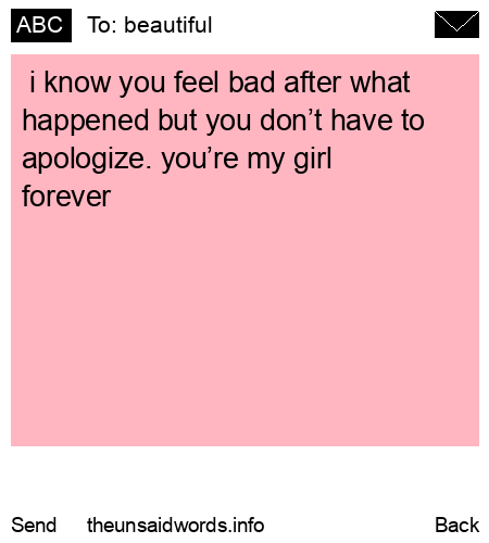 unsent message to beautiful 