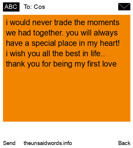 unsent message to Cos