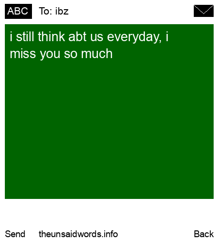 unsent message to ibz