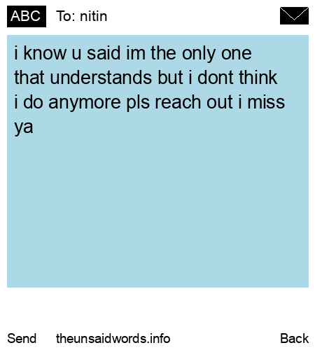 unsent message to nitin 