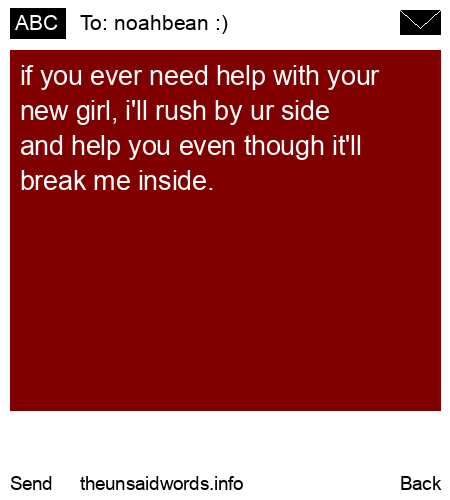 unsent message to noahbean :)
