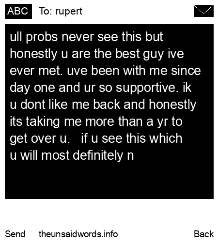 unsent message to rupert