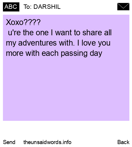 unsent message to DARSHIL