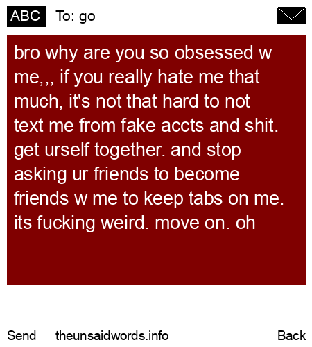 unsent message to go