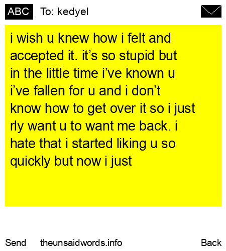 unsent message to kedyel