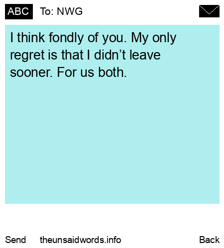 unsent message to NWG