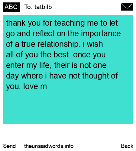 unsent message to tatbilb