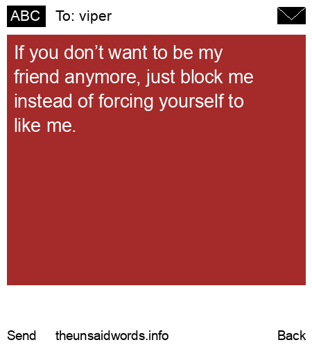 unsent message to viper