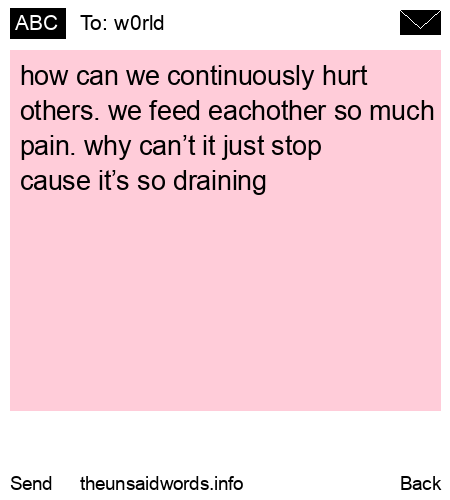 unsent message to w0rld
