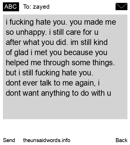 unsent message to zayed