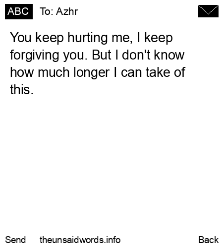 unsent message to Azhr