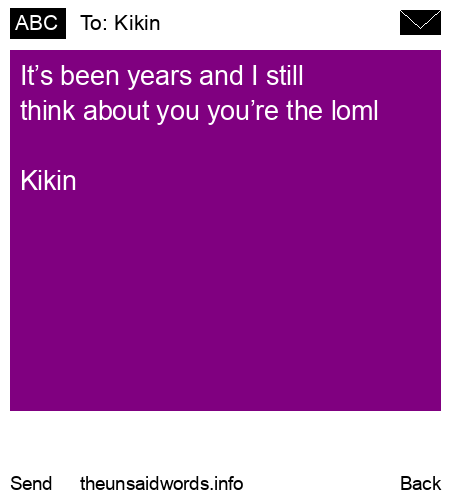 unsent message to Kikin 