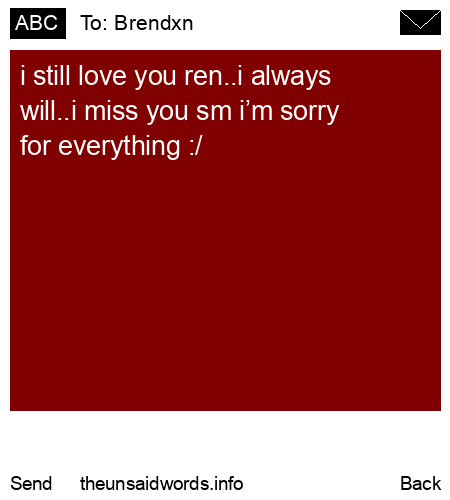 unsent message to Brendxn