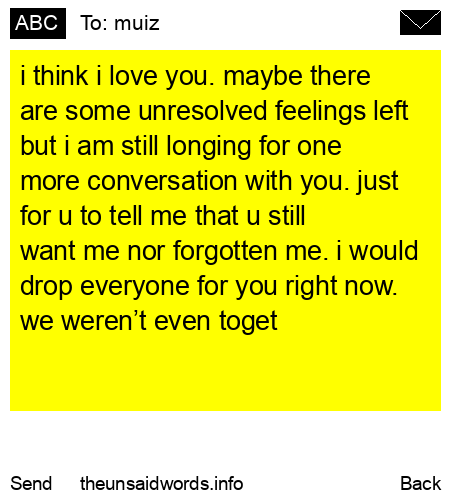 unsent message to muiz