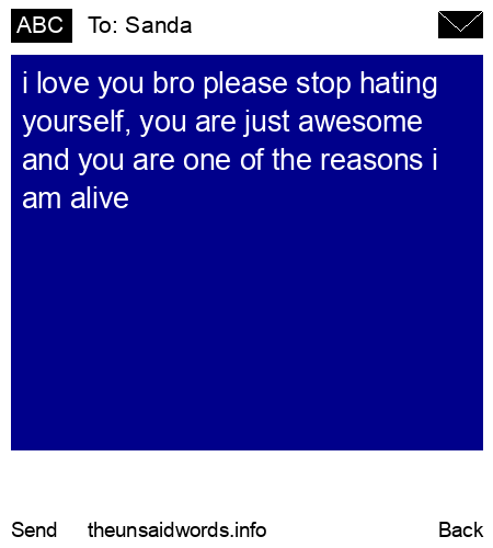 unsent message to Sanda