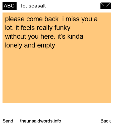 unsent message to seasalt