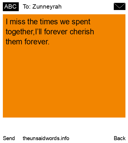 unsent message to Zunneyrah 