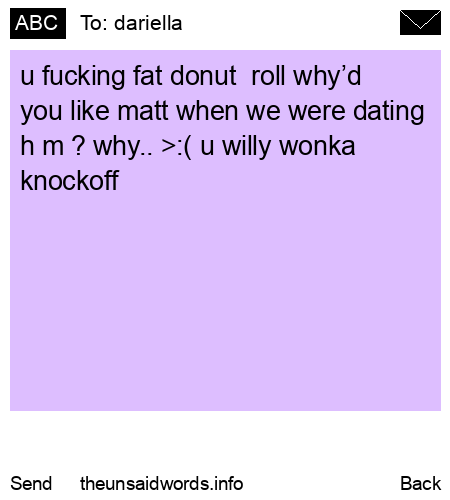 unsent message to dariella