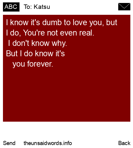 unsent message to Katsu