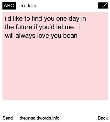 unsent message to keb
