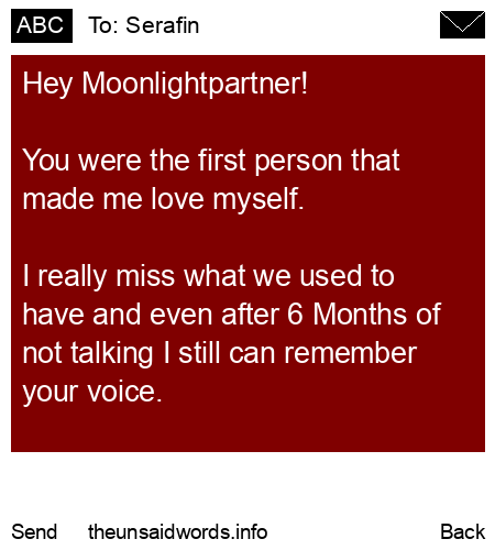 unsent message to Serafin
