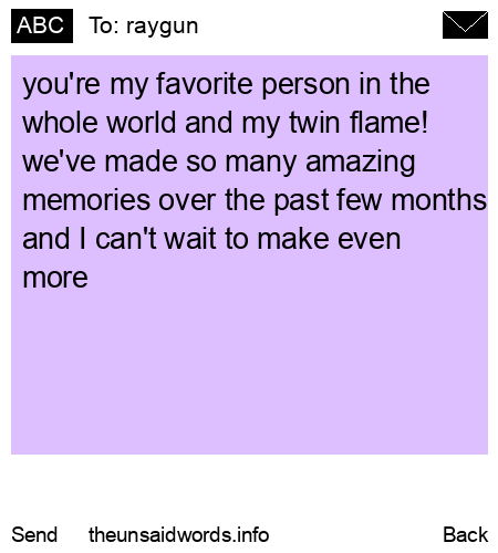 unsent message to raygun