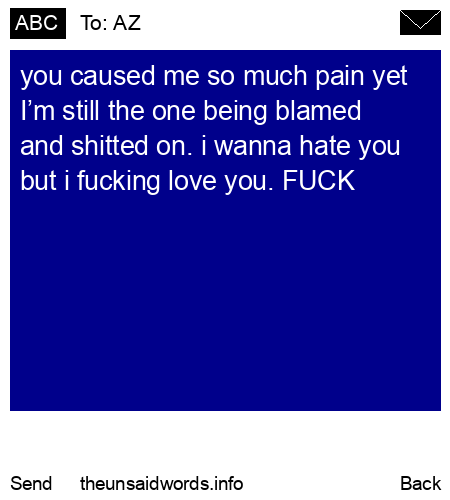unsent message to AZ