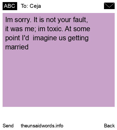 unsent message to Ceja