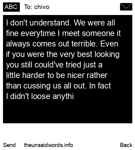 unsent message to chivo