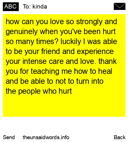 unsent message to kinda