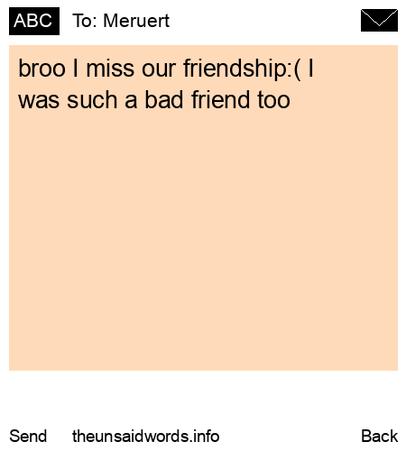 unsent message to Meruert
