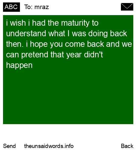 unsent message to mraz