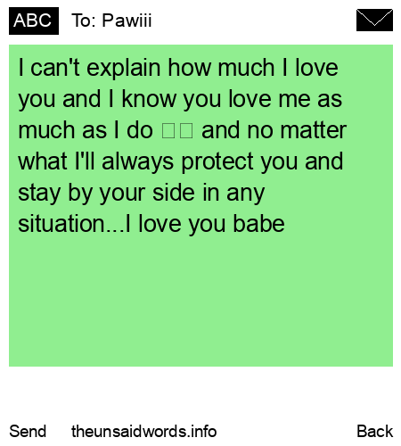 unsent message to Pawiii
