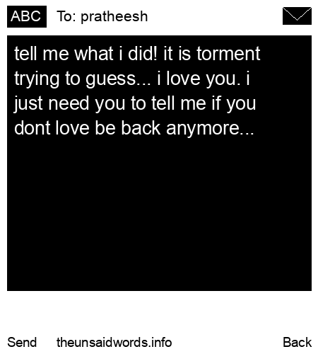 unsent message to pratheesh