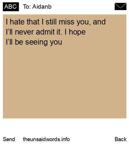 unsent message to Aidanb